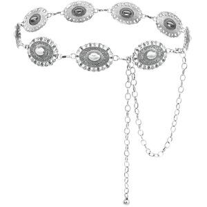 Western Belts For Woman Cowgirl Metal Concho Chain Belts For Dresses Jeans💚